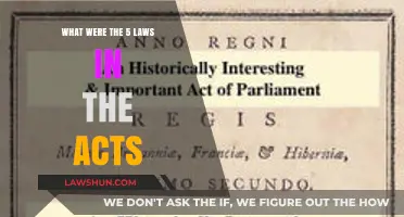 Understanding the Five Key Laws in the Acts of Parliament