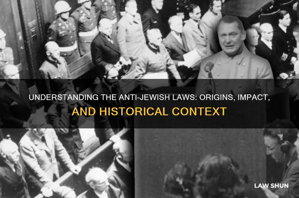what were the anti-jew laws