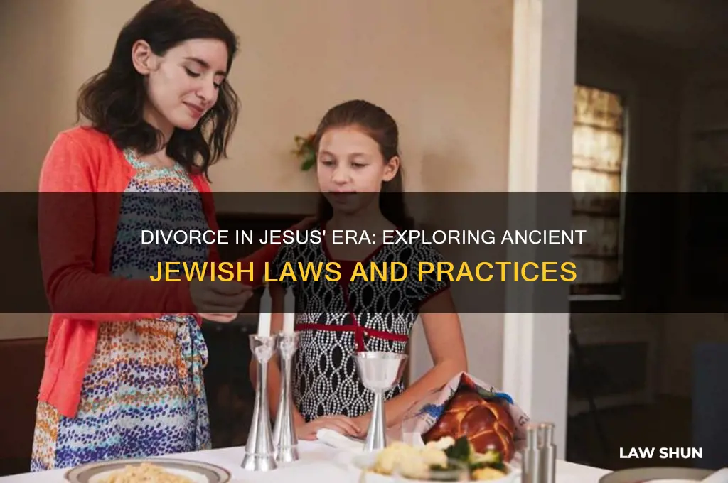 what were the jewish laws concerning divorce in jesus time