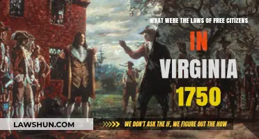 Virginia's 1750 Laws: Rights and Freedoms of Free Citizens