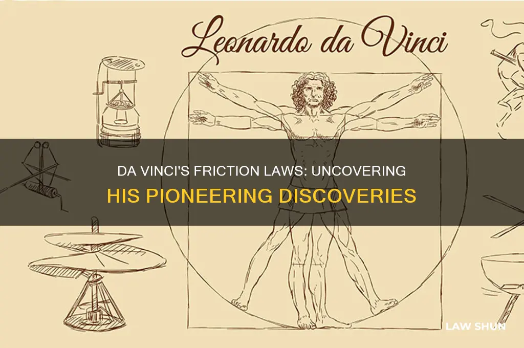 what were the laws of friction identified by da vinci