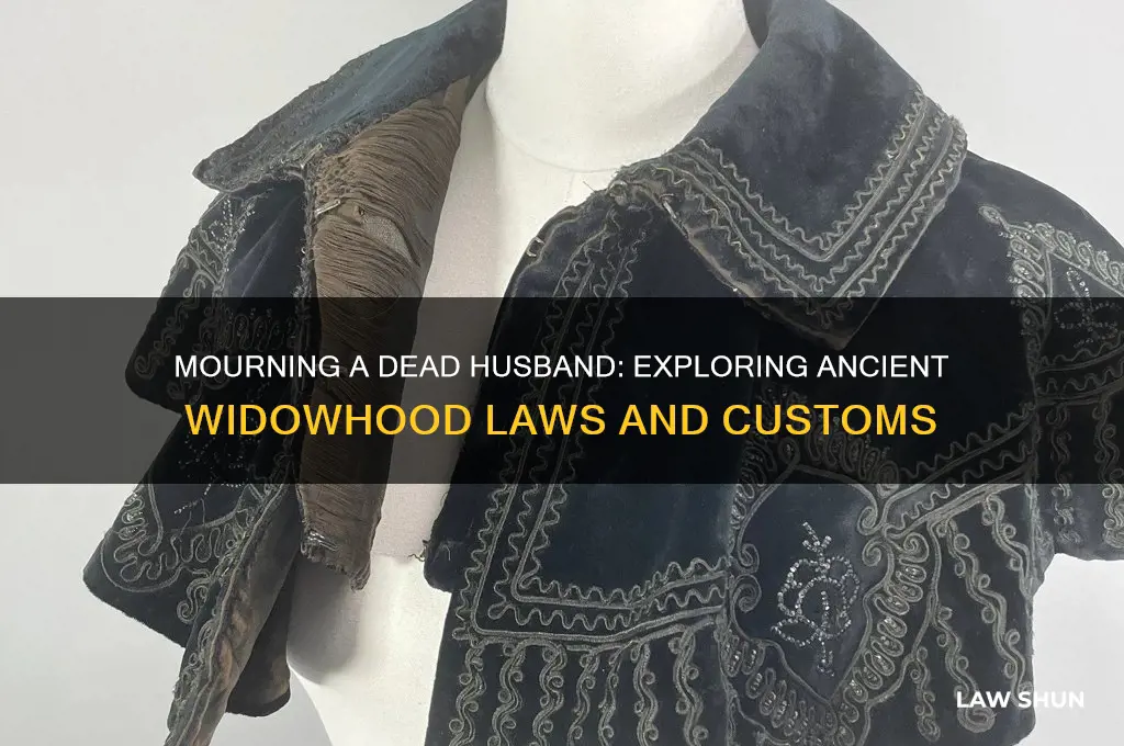 what were the old laws for morning a dead husband
