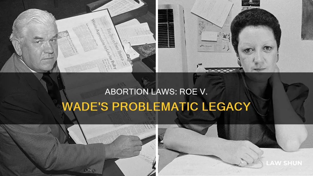 what were two problems with abortion laws roe v wade