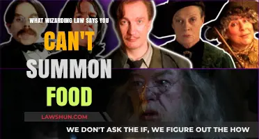 Why Wizards Can't Conjure Food: Legal and Magical Limits