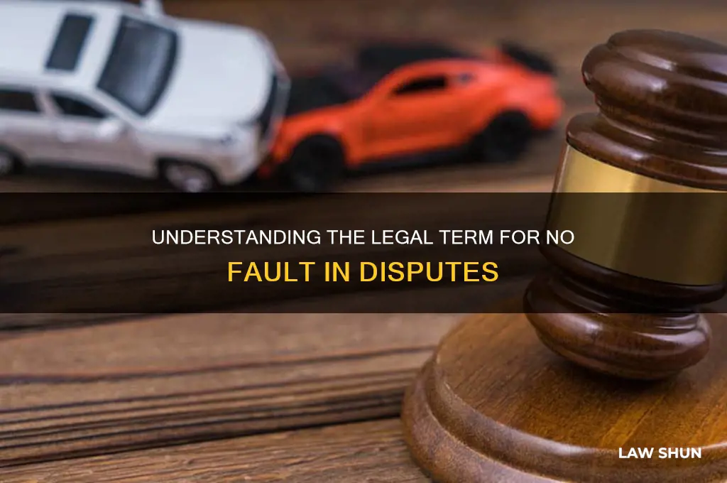 what word in law when neither party is to blame