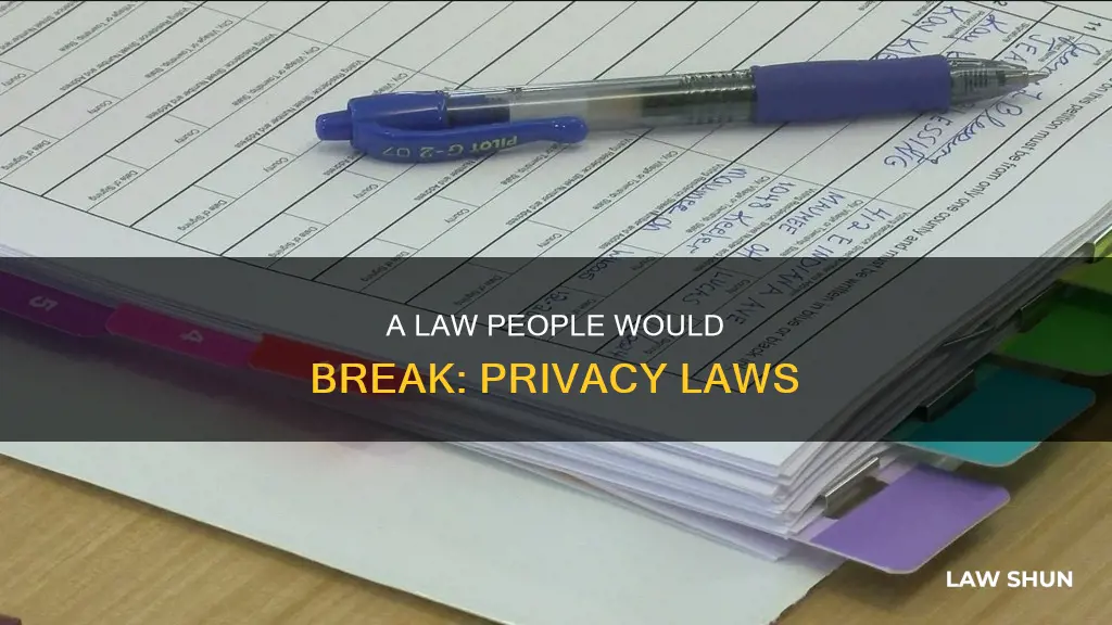 what would a law that people would break