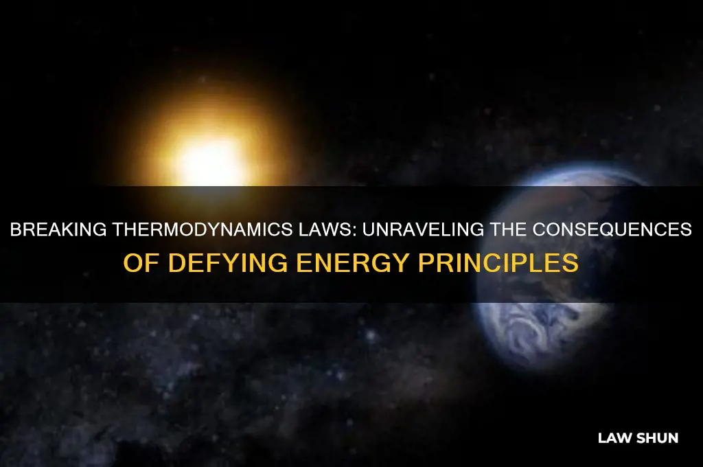 what would happen if you broke the law of thermodynamics