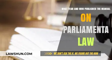The Origins of Parliamentary Law: A Historical Publication Overview