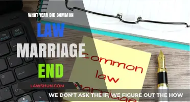 The End of Common-Law Marriage