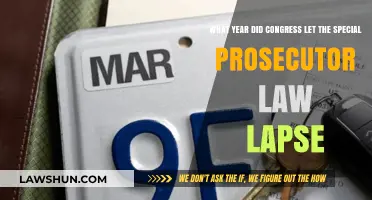 When Congress Allowed the Special Prosecutor Law to Expire