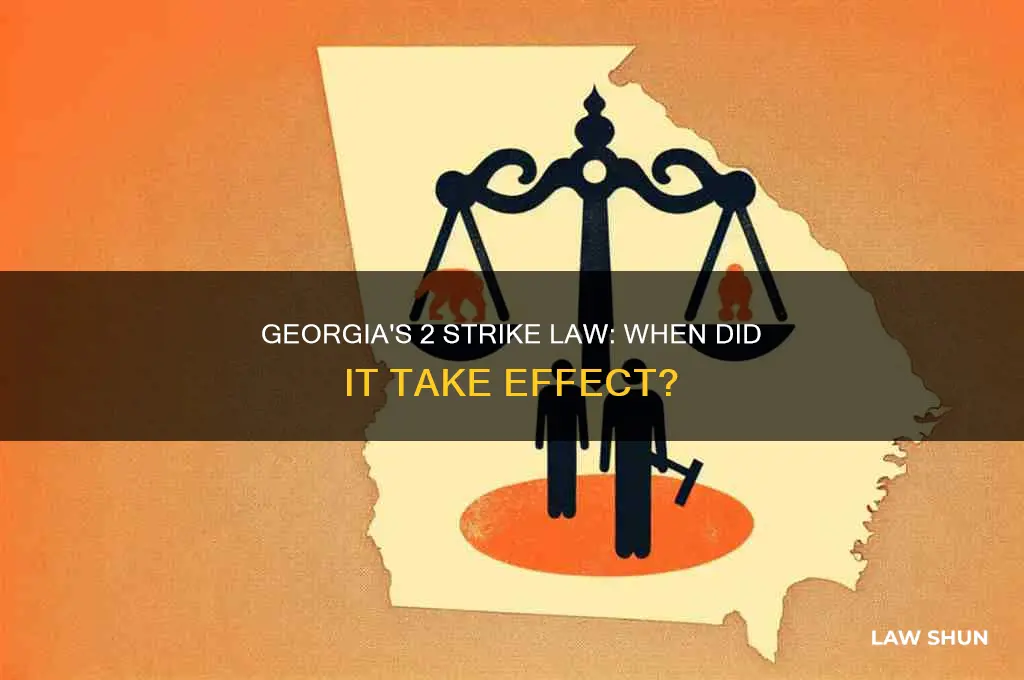 what year did georgia 2 strike law