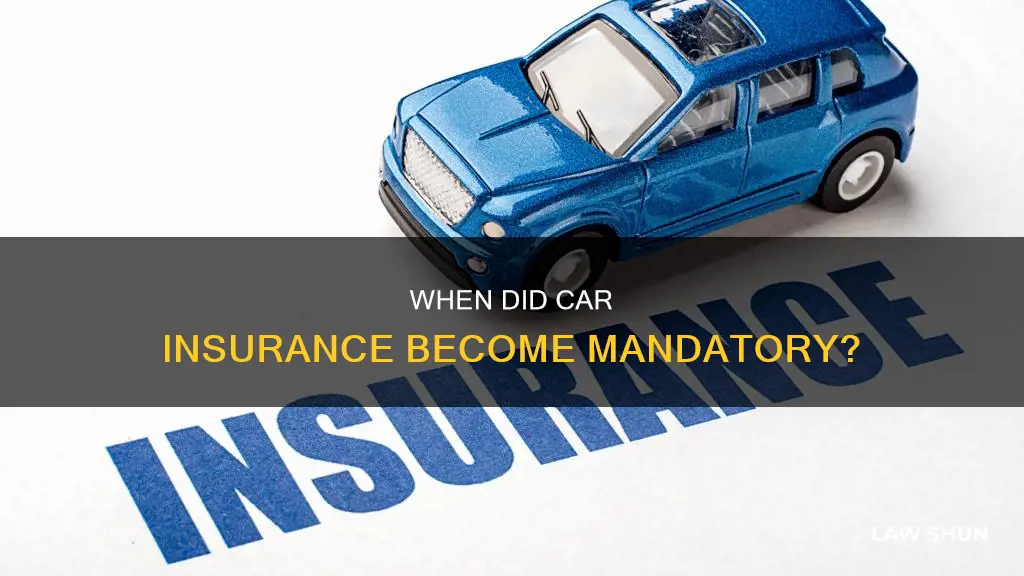 what year did it become law to have car insurance