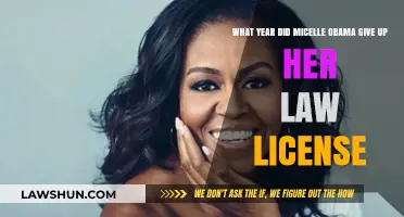The Year Michelle Obama Gave Up Her Law License