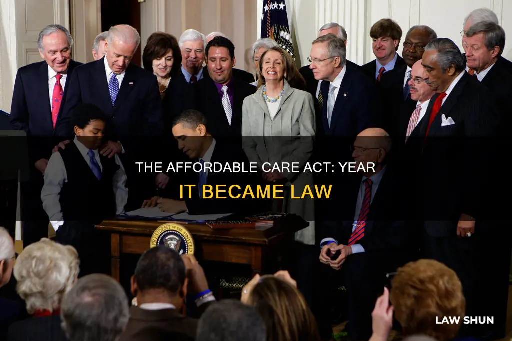 what year did obamacare become law