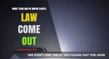When Did Pennsylvania's Wiper Lights Law Take Effect?