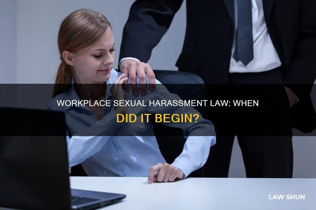 what year did sexual harrassment in the workplace become law