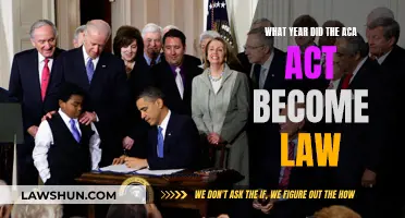 ACA Act: The Year It Became Law