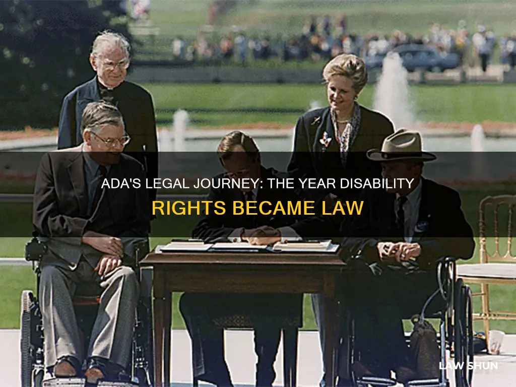 what year did the americans with disabilities act become law