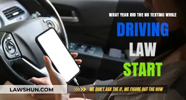 When Did No Texting While Driving Laws Begin?