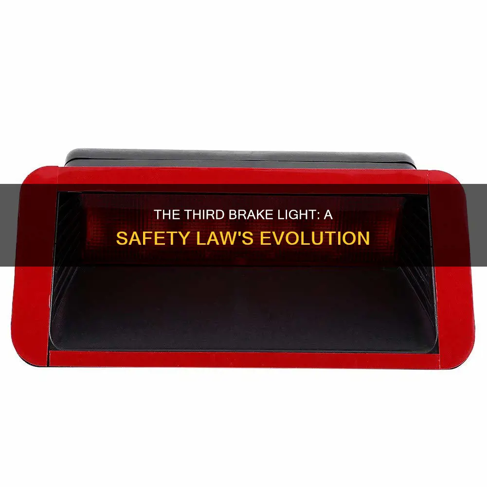 what year did the third brake light become law