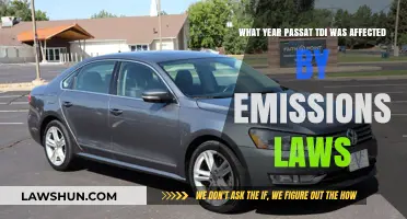 Emissions Laws Impact: Which Passat TDI Year Was Affected?