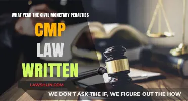 The Year Civil Monetary Penalties (CMP) Law Was Written