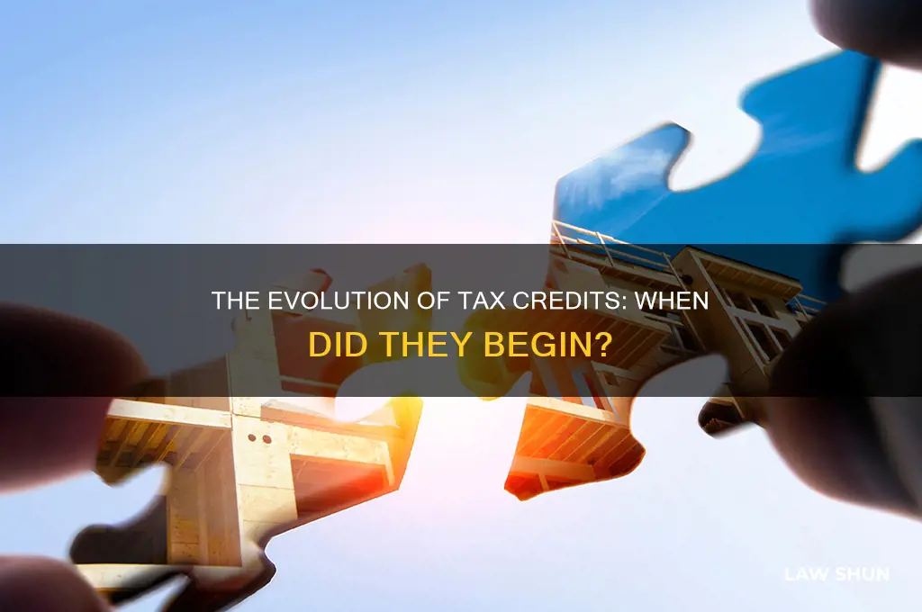 what year was additonal tax credit signed into law