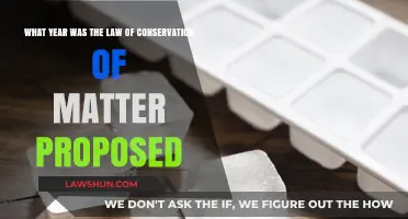 The Law of Conservation of Matter: Origins and Proposal Year