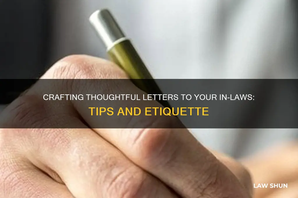 what yo write to kother in law
