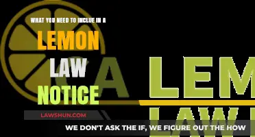 Essential Elements to Include in Your Lemon Law Notice