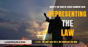 The Blue Hem of Jesus' Garment: Symbolizing Divine Law