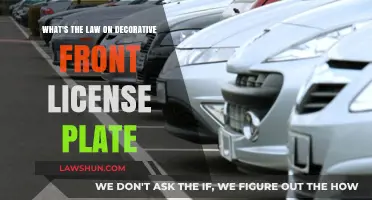 Decorative License Plates: Legal or Not?