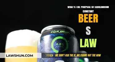 Understanding Equilibrium Constant and Beer's Law: Purpose and Applications