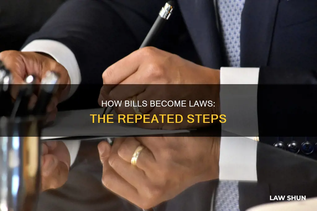 when a bill becomes a law what steps are repeated