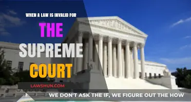 When Laws Fail: Supreme Court's Role in Invalidating Legislation