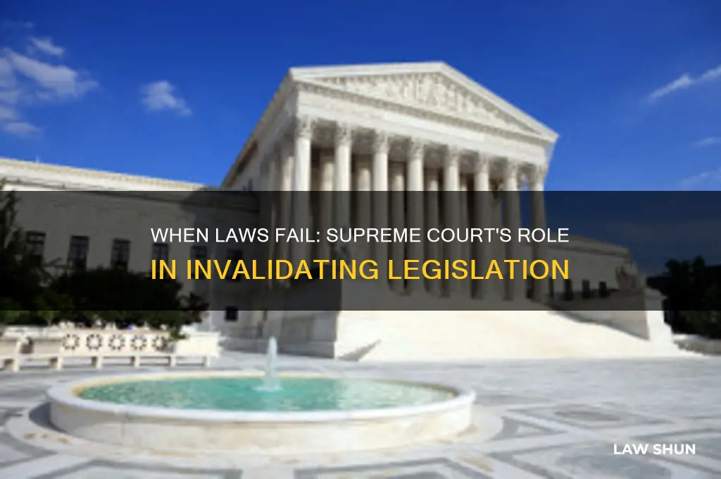 when a law is invalid for the supreme court