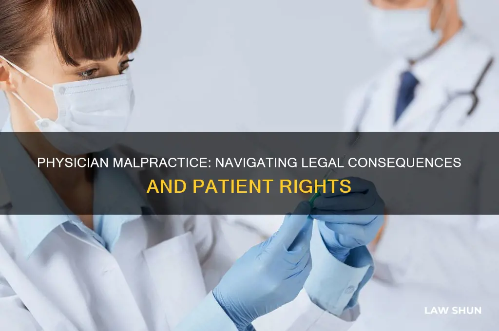 when a physician has malpractien faced with a malpractice laws