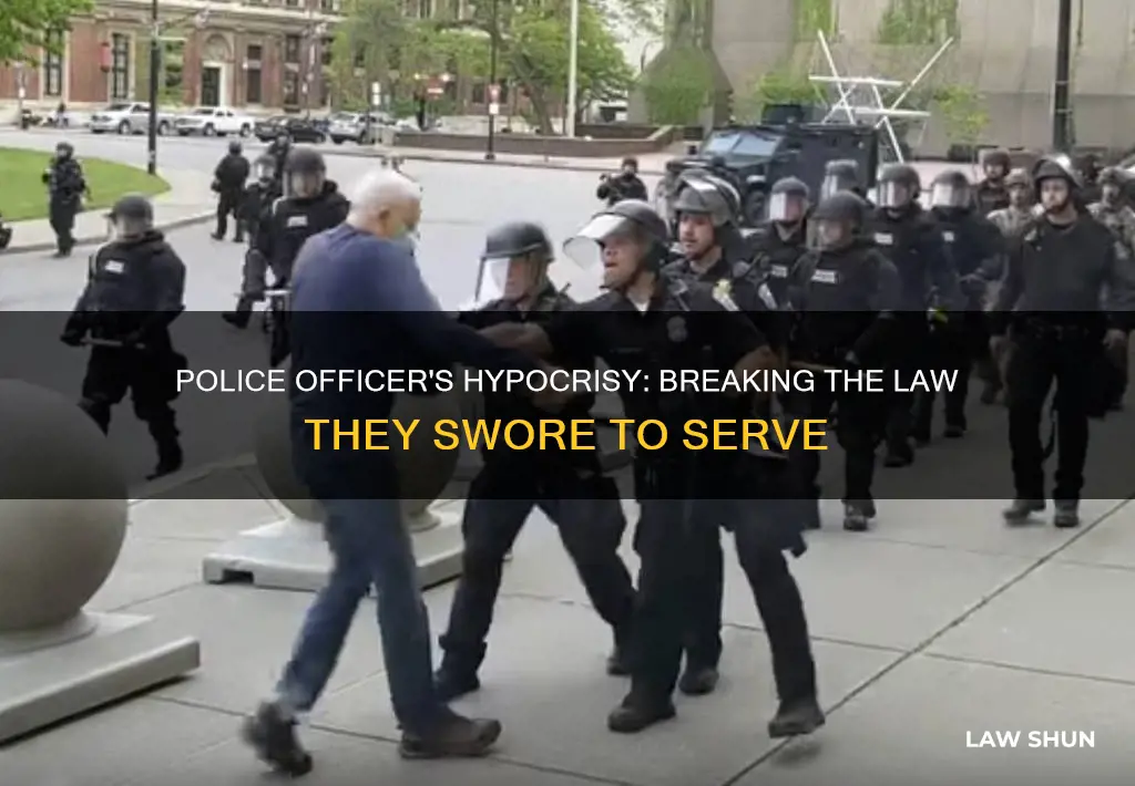 when a police officer breaks the law