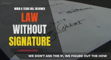 Texas Laws: Signature-less Bills and Their Legal Status