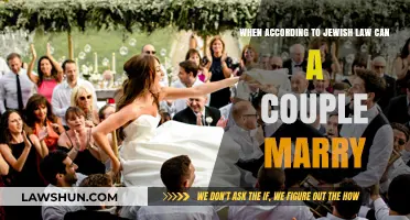 Jewish Law: When Can a Couple Marry?