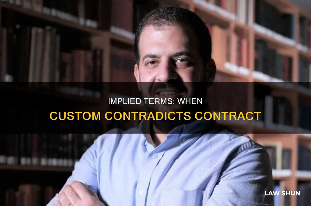 when an implied term contradicts an express term uk law