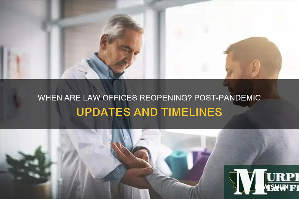when are law offices opening