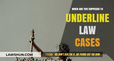 Underline Law Cases: When and Why?