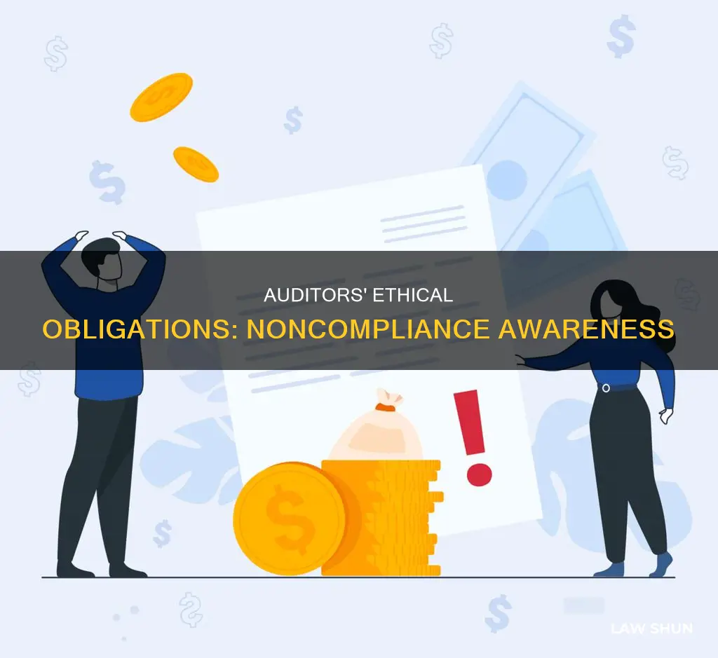 when auditors become aware of noncompliance with a law