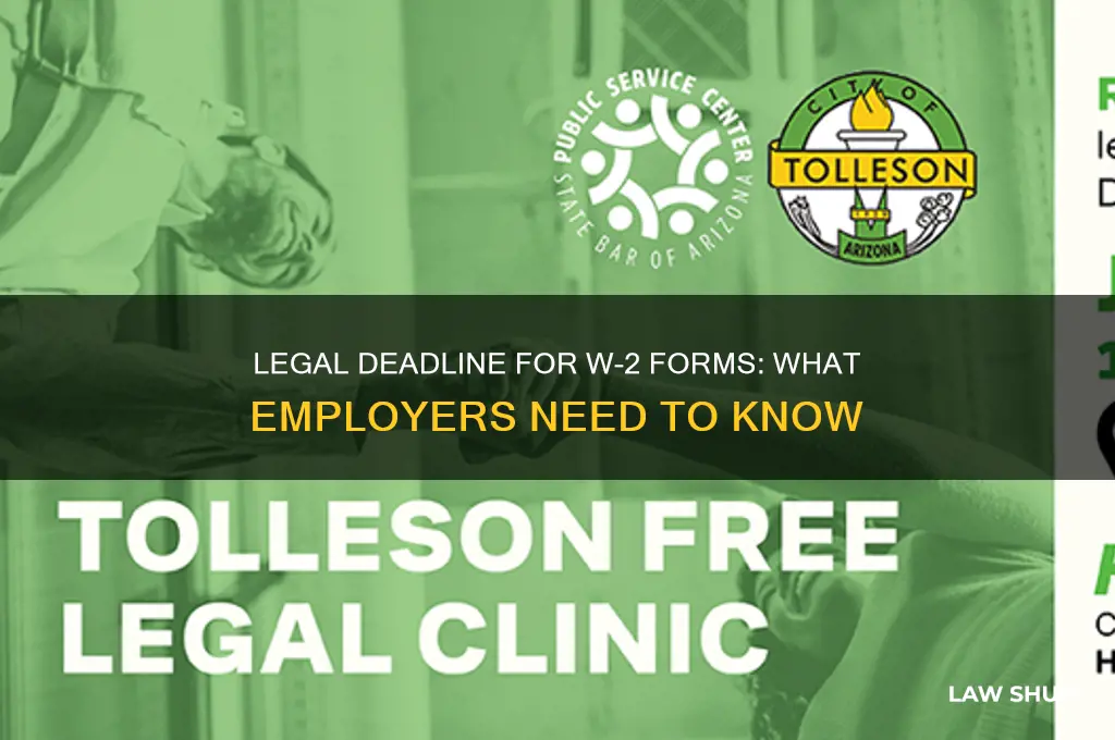 when by law do w-2 forms have to be provided