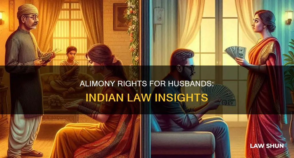when can a husband claim alimony in indian law