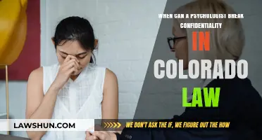 Psychologist Confidentiality: When Does Colorado Law Allow Disclosure?