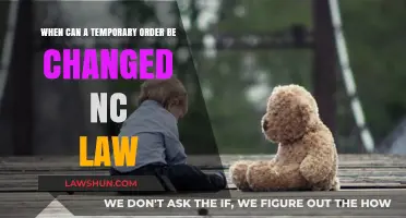 Changing Temporary Orders: NC Law and You