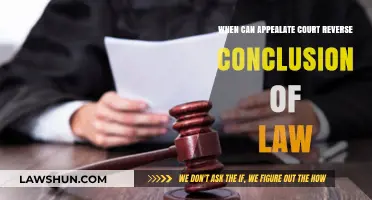 Appeal Ruling: When Can Courts Reverse Conclusions of Law?