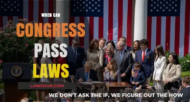 Congressional Lawmaking: When Can They Pass Laws?